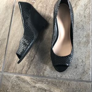 Gianni Binni black wedge
